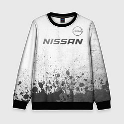 Свитшот детский Nissan - white gradient посередине, цвет: 3D-черный