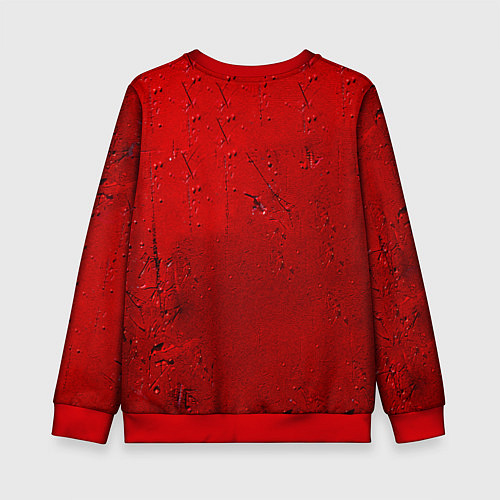 Детский свитшот Маска голкипера на красном / 3D-Красный – фото 2