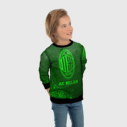 Свитшот детский AC Milan - green gradient, цвет: 3D-черный — фото 2