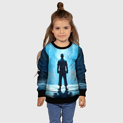 Свитшот детский Боец крав-мага на синем, цвет: 3D-черный — фото 2