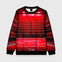 Свитшот детский Красный ринг, цвет: 3D-черный