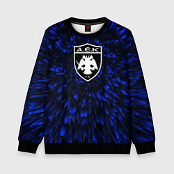Свитшот детский AEK Athens blue energy, цвет: 3D-черный