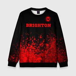 Детский свитшот Brighton - red gradient посередине