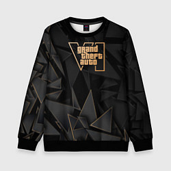 Детский свитшот GTA6 golden poly