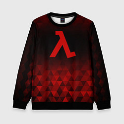 Детский свитшот Half-Life red poly