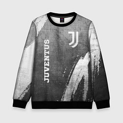 Детский свитшот Juventus - grey gradient вертикально