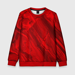 Свитшот детский Красный камень абстракция, цвет: 3D-красный