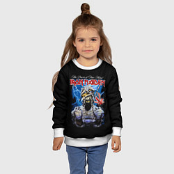 Свитшот детский Powerslave Iron Maiden - мумия, цвет: 3D-белый — фото 2