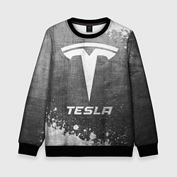 Детский свитшот Tesla - grey gradient