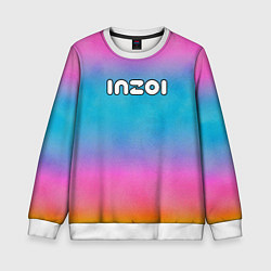 Детский свитшот Inzoi розово-голубой фон