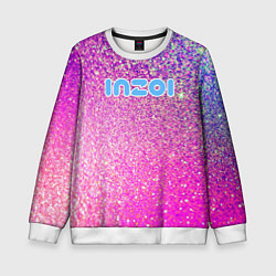 Детский свитшот Inzoi лого и розовые блестки