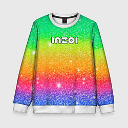 Детский свитшот Inzoi блестящий радужный фон
