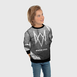 Свитшот детский Watch Dogs - grey gradient, цвет: 3D-черный — фото 2
