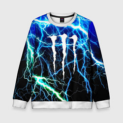 Свитшот детский Monster energy electro, цвет: 3D-белый