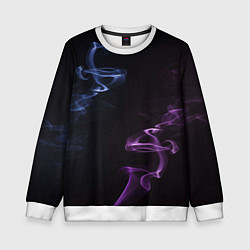 Свитшот детский Color black blue pink, цвет: 3D-белый