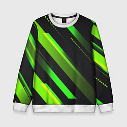Детский свитшот Color black green