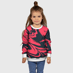 Свитшот детский Color black red, цвет: 3D-белый — фото 2