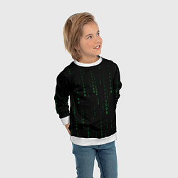 Свитшот детский Color black green, цвет: 3D-белый — фото 2