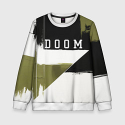 Свитшот детский Doom The Dark Ages, цвет: 3D-белый