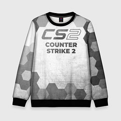 Свитшот детский Counter Strike 2 - white gradient, цвет: 3D-черный