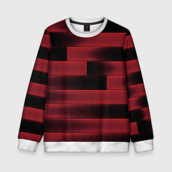 Свитшот детский Color red square, цвет: 3D-белый