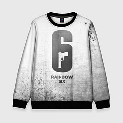 Детский свитшот Rainbow Six - white gradient