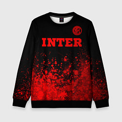 Детский свитшот Inter - red gradient посередине