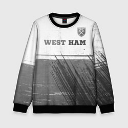 Детский свитшот West Ham - white gradient посередине