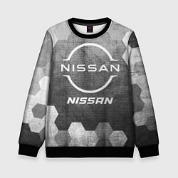 Свитшот детский Nissan - grey gradient, цвет: 3D-черный
