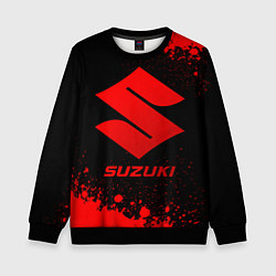 Свитшот детский Suzuki - red gradient, цвет: 3D-черный
