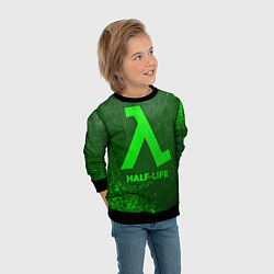 Свитшот детский Half-Life - green gradient, цвет: 3D-черный — фото 2