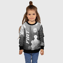 Свитшот детский Fiat - grey gradient вертикально, цвет: 3D-черный — фото 2