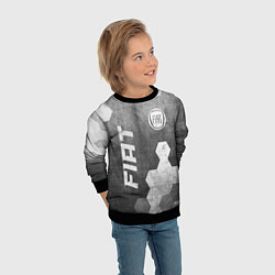 Свитшот детский Fiat - grey gradient вертикально, цвет: 3D-черный — фото 2