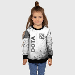 Свитшот детский Dota - white gradient вертикально, цвет: 3D-черный — фото 2
