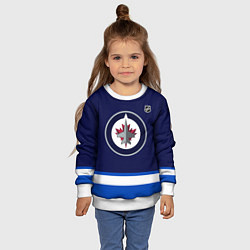 Свитшот детский Winnipeg Jets - NHL team, цвет: 3D-белый — фото 2