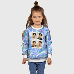 Свитшот детский Astro четыре фото, цвет: 3D-белый — фото 2