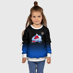 Свитшот детский Колорадо Эвеланш - градиент, цвет: 3D-белый — фото 2