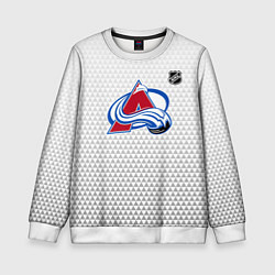 Свитшот детский Колорадо Эвеланш - белый геометрический градиент, цвет: 3D-белый