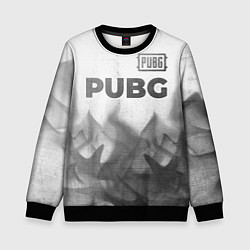 Свитшот детский PUBG - white gradient посередине, цвет: 3D-черный
