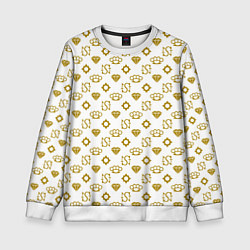 Свитшот детский Узор как у девушки из Gta 6, цвет: 3D-белый