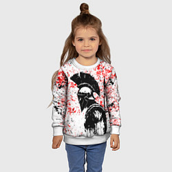 Свитшот детский Воин Спарты, цвет: 3D-белый — фото 2