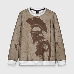 Свитшот детский Спарта, цвет: 3D-белый