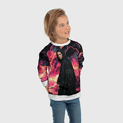 Свитшот детский Bones в мантии со звездами, цвет: 3D-белый — фото 2