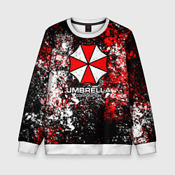 Свитшот детский Амбрелла текстура хаоса, цвет: 3D-белый