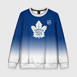Детский свитшот Торонто Мейпл Лифс - синий градиент