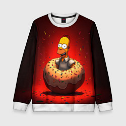 Детский свитшот Гомер в пончике