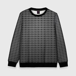 Свитшот детский Стальная кольчуга воинов, цвет: 3D-черный