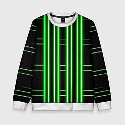 Свитшот детский Neon green, цвет: 3D-белый