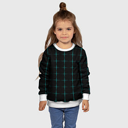 Свитшот детский Color black blue crosses, цвет: 3D-белый — фото 2