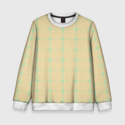 Детский свитшот Color beige green crosses